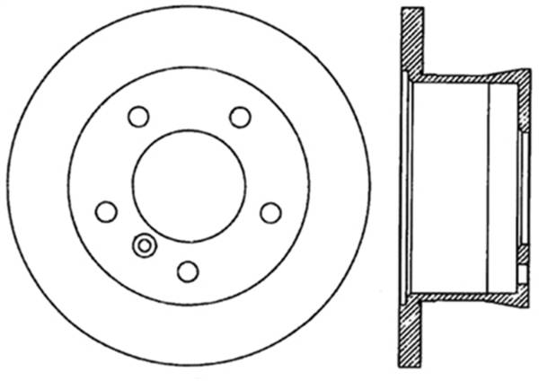 StopTech - StopTech Sport Drilled/Slotted Brake Rotor; Rear Left