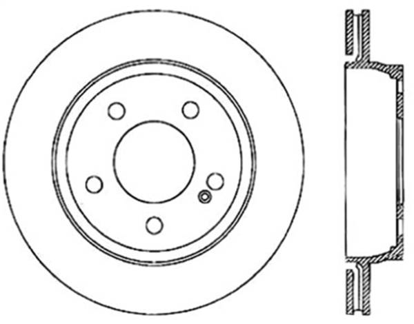 StopTech - StopTech Sport Cryo Drilled/Slotted Brake Rotor; Rear Right