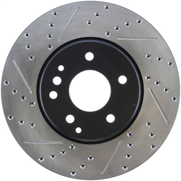 StopTech - StopTech Sport Drilled/Slotted Brake Rotor; Front Right