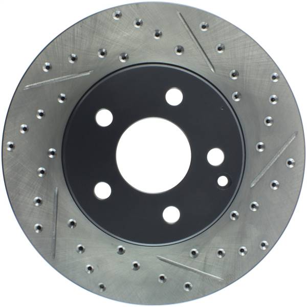 StopTech - StopTech Sport Drilled/Slotted Brake Rotor; Front Left