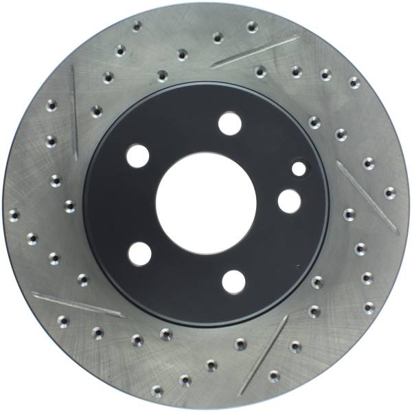 StopTech - StopTech Sport Drilled/Slotted Brake Rotor; Front Right