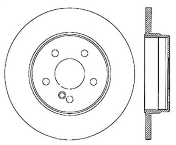 StopTech - StopTech Sport Drilled/Slotted Brake Rotor; Rear Left