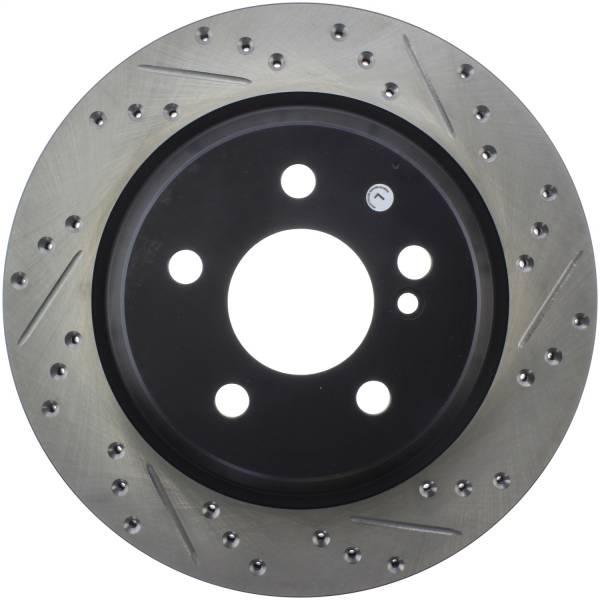 StopTech - StopTech Sport Drilled/Slotted Brake Rotor; Rear Left