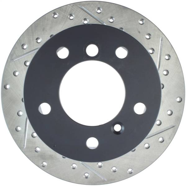 StopTech - StopTech Sport Drilled/Slotted Brake Rotor; Rear Left