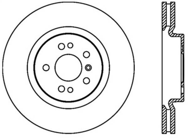 StopTech - StopTech Sport Cryo Drilled/Slotted Brake Rotor; Front Left