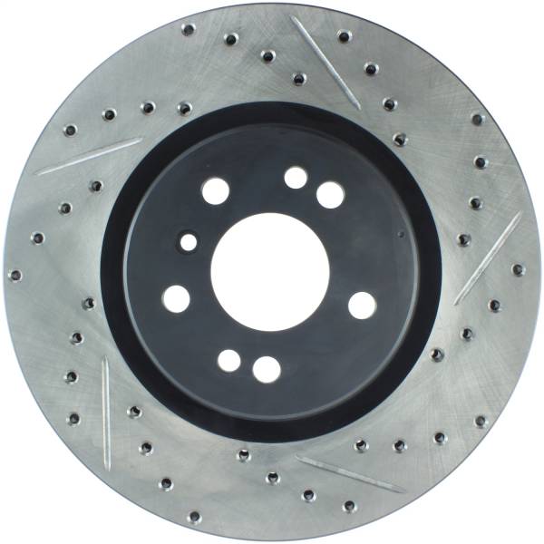 StopTech - StopTech Sport Drilled/Slotted Brake Rotor; Front Left