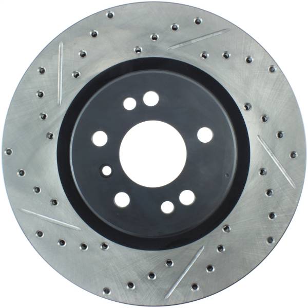 StopTech - StopTech Sport Drilled/Slotted Brake Rotor; Front Right