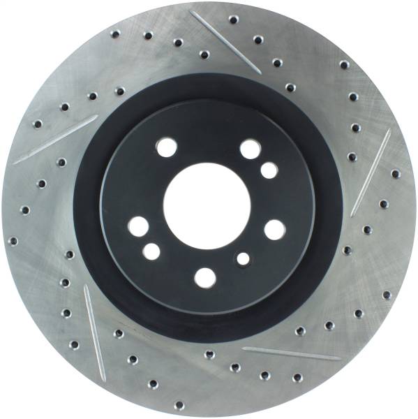 StopTech - StopTech Sport Drilled/Slotted Brake Rotor; Front Left