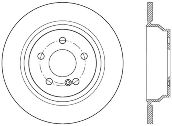 StopTech - StopTech Sport Cryo Drilled/Slotted Brake Rotor; Rear Left