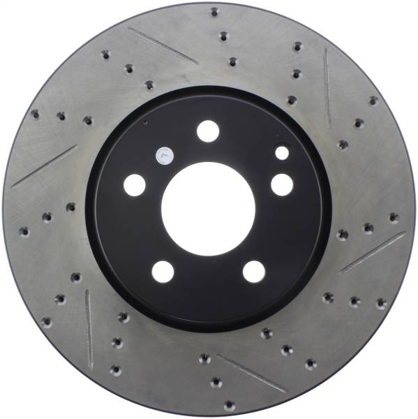 StopTech - StopTech Sport Drilled/Slotted Brake Rotor; Front Left