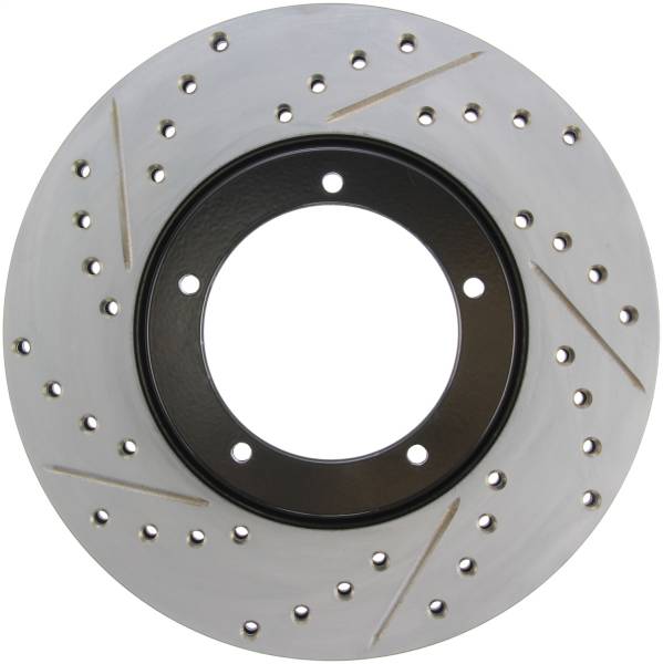 StopTech - StopTech Sport Drilled/Slotted Brake Rotor; Front Right