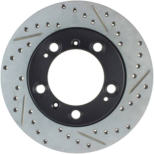 StopTech - StopTech Sport Drilled/Slotted Brake Rotor; Rear Left