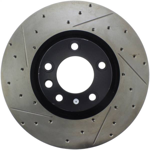 StopTech - StopTech Sport Drilled/Slotted Brake Rotor; Front Right