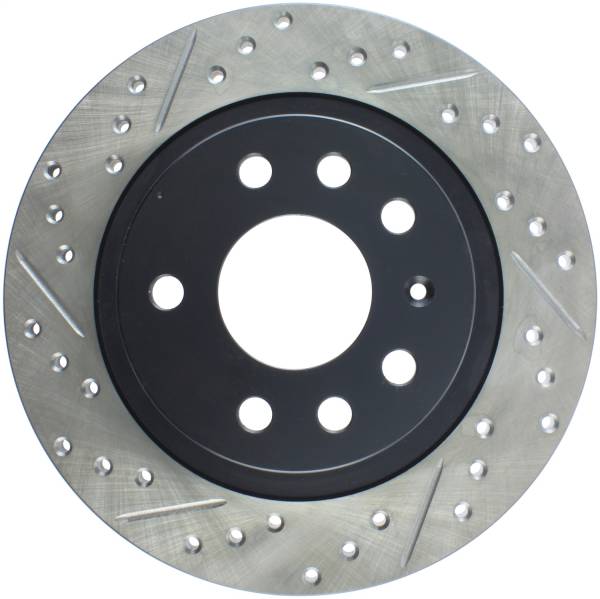 StopTech - StopTech Sport Drilled/Slotted Brake Rotor Rear Right 127.38018R