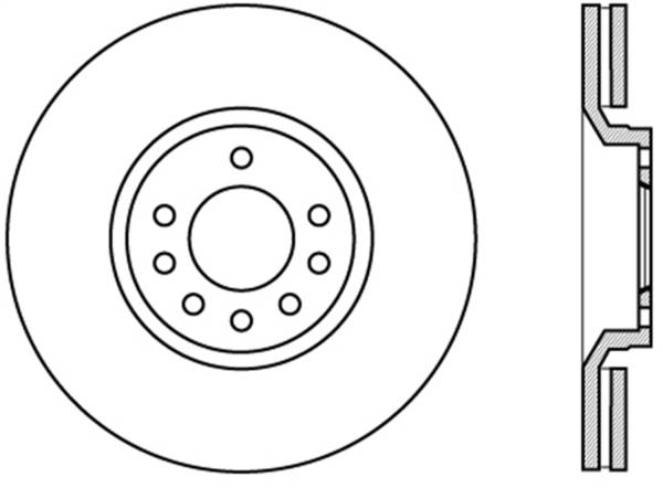 StopTech - StopTech Sport Drilled/Slotted Brake Rotor Rear Right 127.38021R