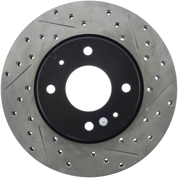 Stoptech - StopTech Sport Drilled/Slotted Brake Rotor Front Left 127.39027L