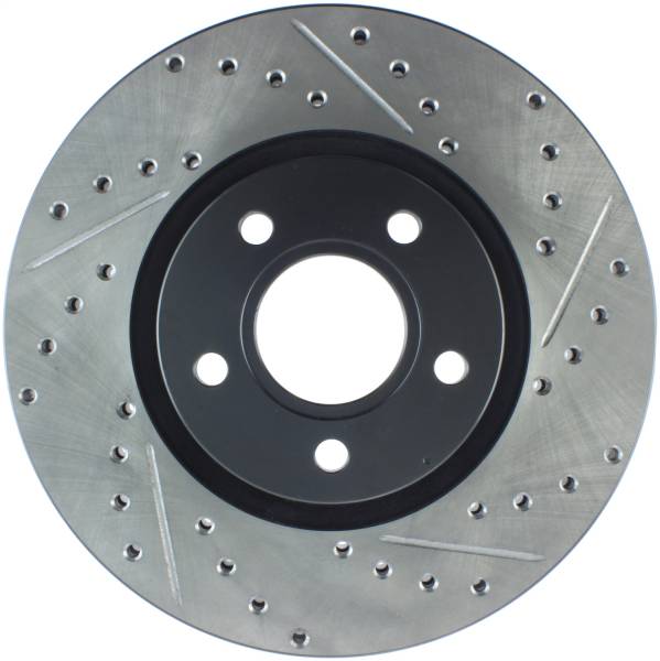 Stoptech - StopTech Sport Drilled/Slotted Brake Rotor Front Left 127.39037L