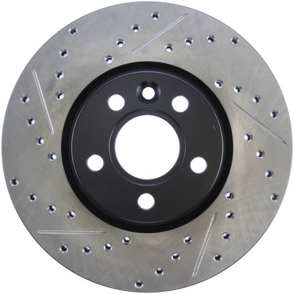 StopTech - StopTech Sport Drilled/Slotted Brake Rotor; Front Right