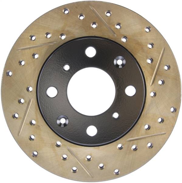 Stoptech - StopTech Sport Drilled/Slotted Brake Rotor Front Left 127.40011L