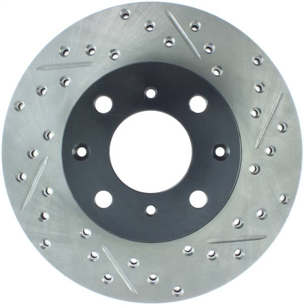 Stoptech - StopTech Sport Drilled/Slotted Brake Rotor Front Left 127.40013L