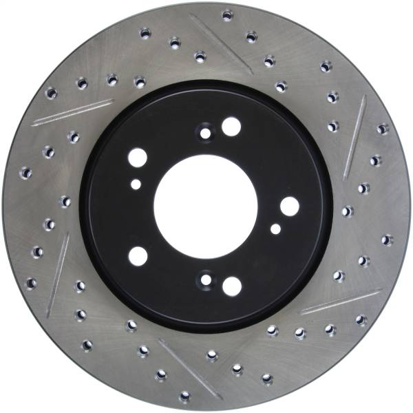 Stoptech - StopTech Sport Drilled/Slotted Brake Rotor Front Left 127.40028L