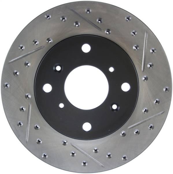 Stoptech - StopTech Sport Drilled/Slotted Brake Rotor Front Left 127.40039L