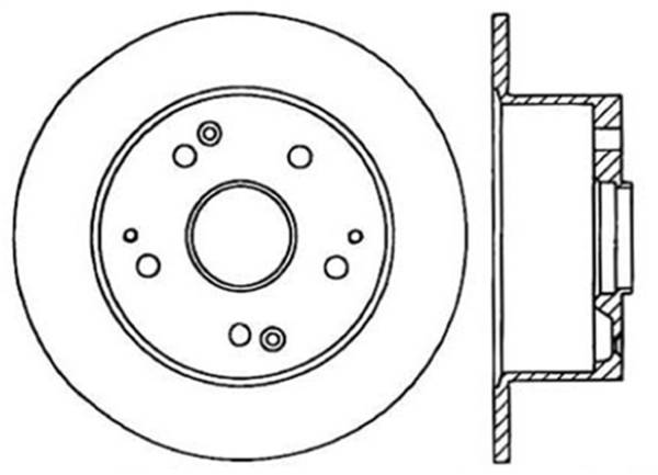 Stoptech - StopTech Sport Drilled/Slotted Brake Rotor Rear Right 127.40045R