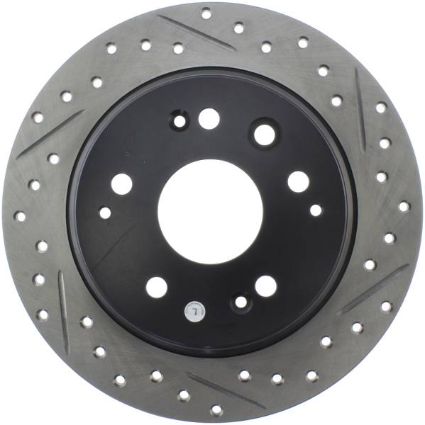 Stoptech - StopTech Sport Drilled/Slotted Brake Rotor Rear Left 127.40047L