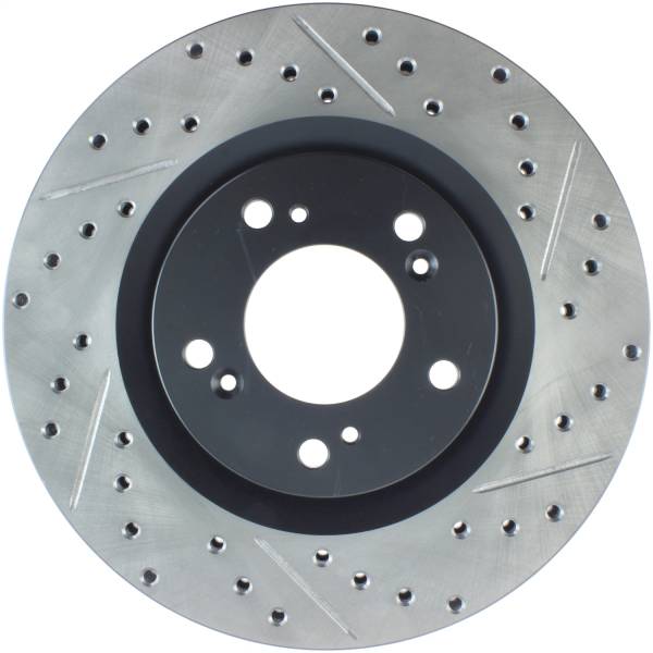 Stoptech - StopTech 00-09 S2000 Slotted & Drilled Left Front Rotor - 127.40048L