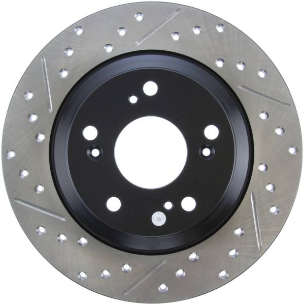 Stoptech - StopTech 00-09 S2000 Slotted & Drilled Right Rear Rotor - 127.40050R