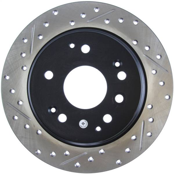 Stoptech - StopTech Sport Drilled/Slotted Brake Rotor Rear Right 127.40061R