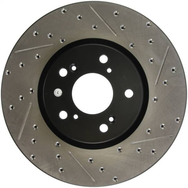 Stoptech - StopTech 04-08 Acura TL (Brembo Caliber) SportStop Slotted &amp; Drilled Left Front Rotor - 127.40062L