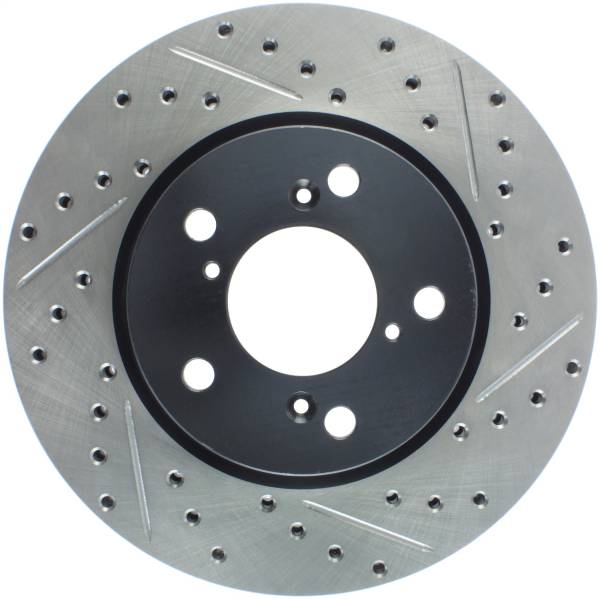 Stoptech - StopTech Sport Drilled/Slotted Brake Rotor Front Left 127.40064L