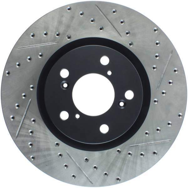 Stoptech - StopTech 07-08 Acura MDX SportStop Slotted & Drilled Left Front Rotor - 127.40071L