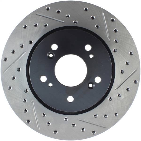 Stoptech - StopTech Sport Drilled/Slotted Brake Rotor; Front Left