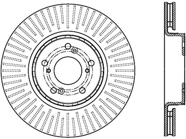 Stoptech - StopTech Slotted & Drilled Cryo Sport Brake Rotor - 127.40080CL