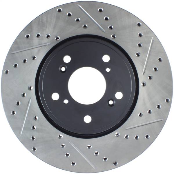 Stoptech - StopTech Sport Drilled/Slotted Brake Rotor Front Left 127.40080L