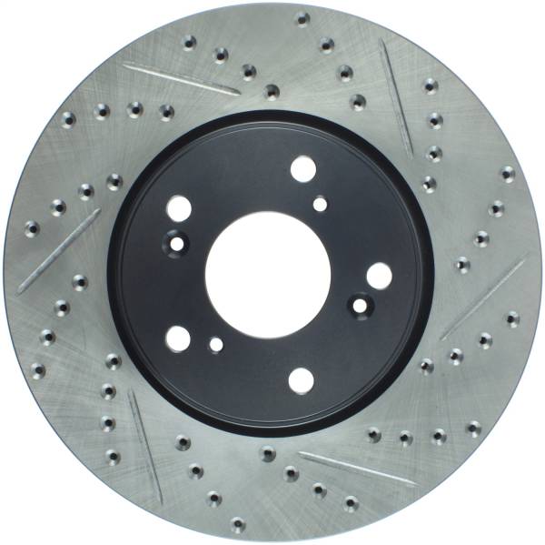 Stoptech - StopTech Slotted & Drilled Sport Brake Rotor Front Left 13 Honda Accord Sport - 127.40086L