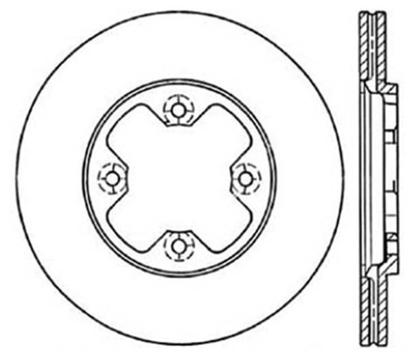 Stoptech - StopTech Sport Cryo Drilled/Slotted Brake Rotor Front Left 127.42005CL