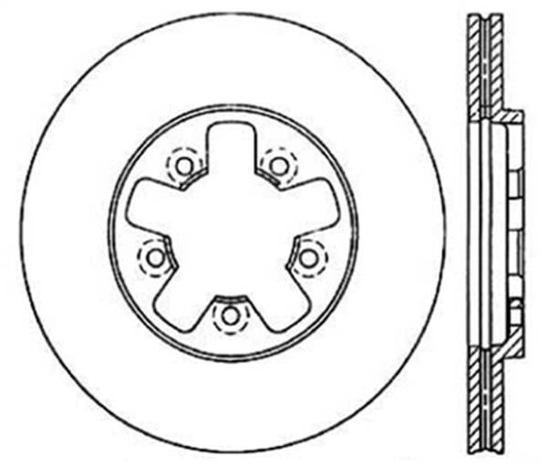 Stoptech - StopTech Sport Drilled/Slotted Brake Rotor Front Right 127.42023R