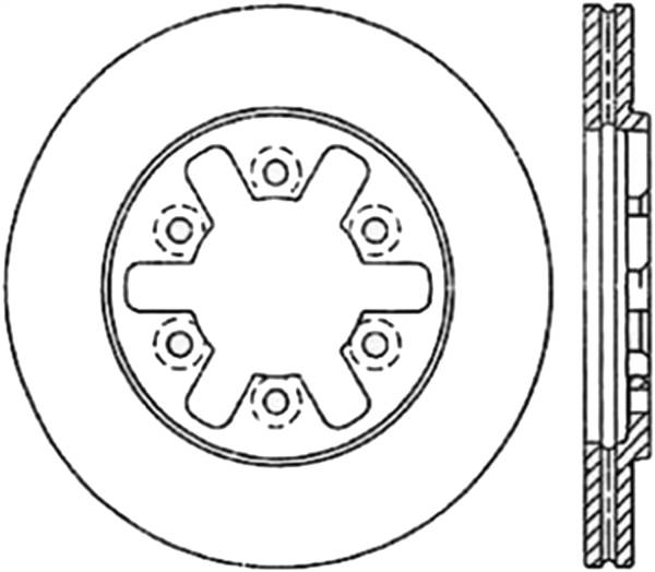 Stoptech - StopTech Sport Cryo Drilled/Slotted Brake Rotor Front Left 127.42024CL