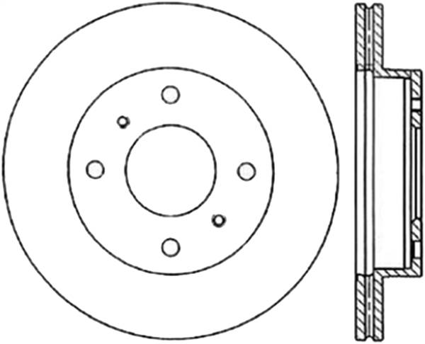 Stoptech - StopTech Sport Drilled/Slotted Brake Rotor Front Left 127.42040L