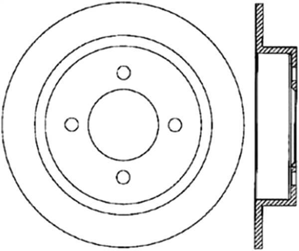 Stoptech - StopTech Sport Cryo Drilled/Slotted Brake Rotor Rear Left 127.42054CL