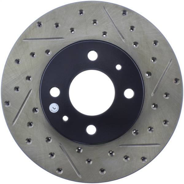 Stoptech - StopTech Sport Drilled/Slotted Brake Rotor Front Left 127.42056L