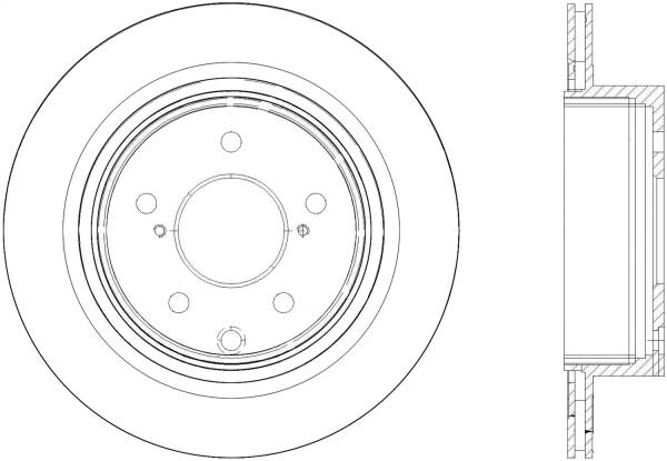 Stoptech - StopTech Sport Drilled/Slotted Brake Rotor Rear Right 127.42058R