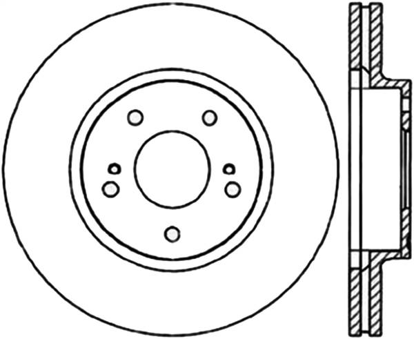 Stoptech - StopTech Sport Drilled/Slotted Brake Rotor Front Left 127.42065L