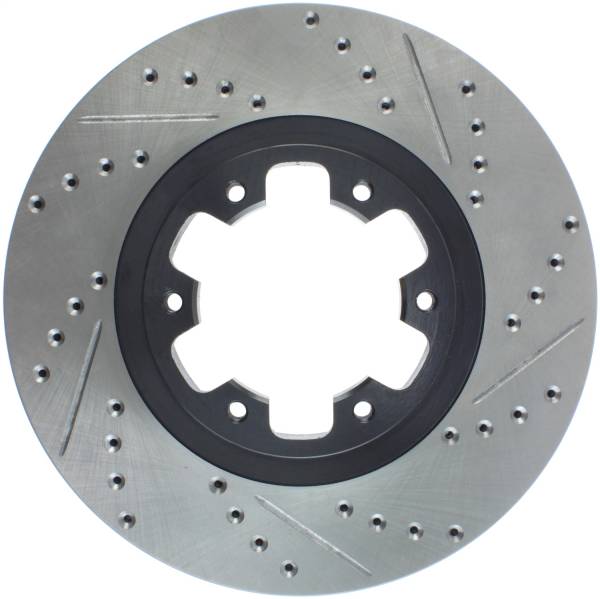 Stoptech - StopTech Sport Drilled/Slotted Brake Rotor Front Left 127.42068L