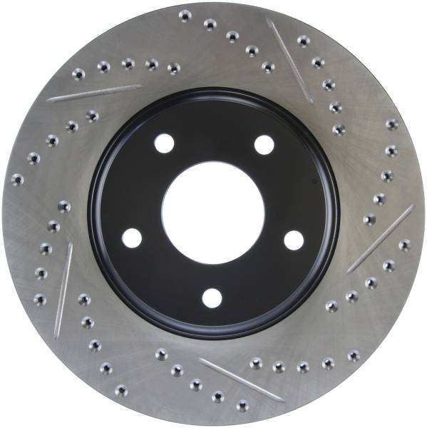 Stoptech - StopTech Sport Drilled/Slotted Brake Rotor Front Left 127.42070L