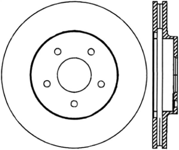 Stoptech - StopTech Sport Cryo Drilled/Slotted Brake Rotor Front Left 127.42071CL