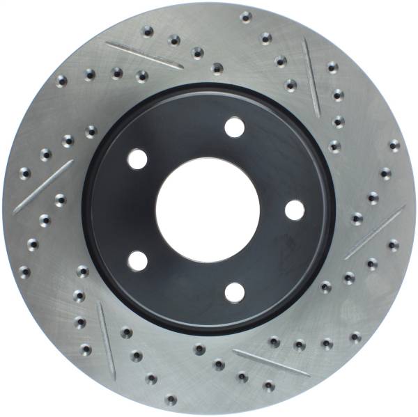 Stoptech - StopTech Sport Drilled/Slotted Brake Rotor Front Left 127.42071L